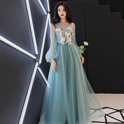 Kissnovaa - Green Fantasy Fairy Prom Dresses Summer Wedding Dresses