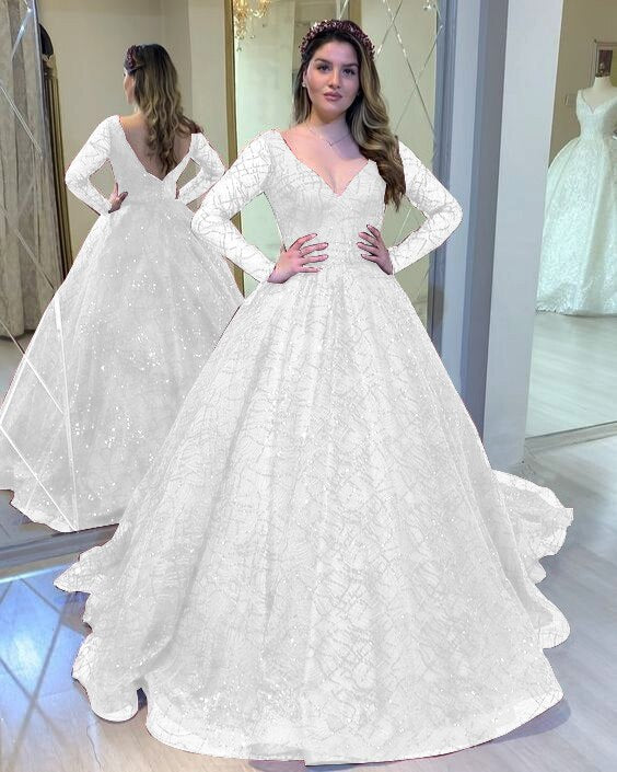 Kissnovaa - Green Shinny Wedding Party Dresses