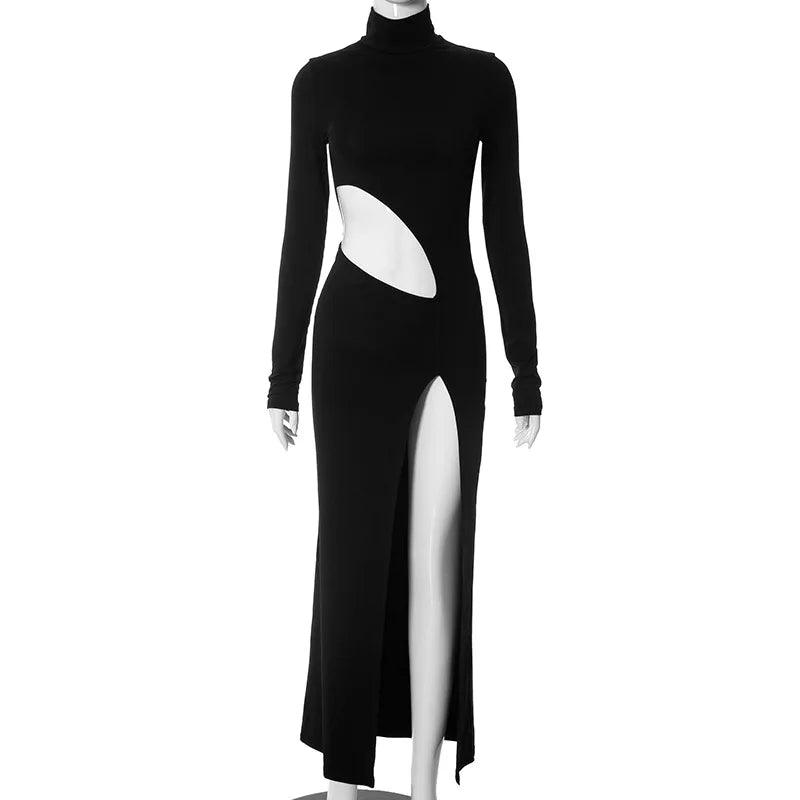 2024 Split Maxi Party Club Long Sleeve Cut Out Dresses