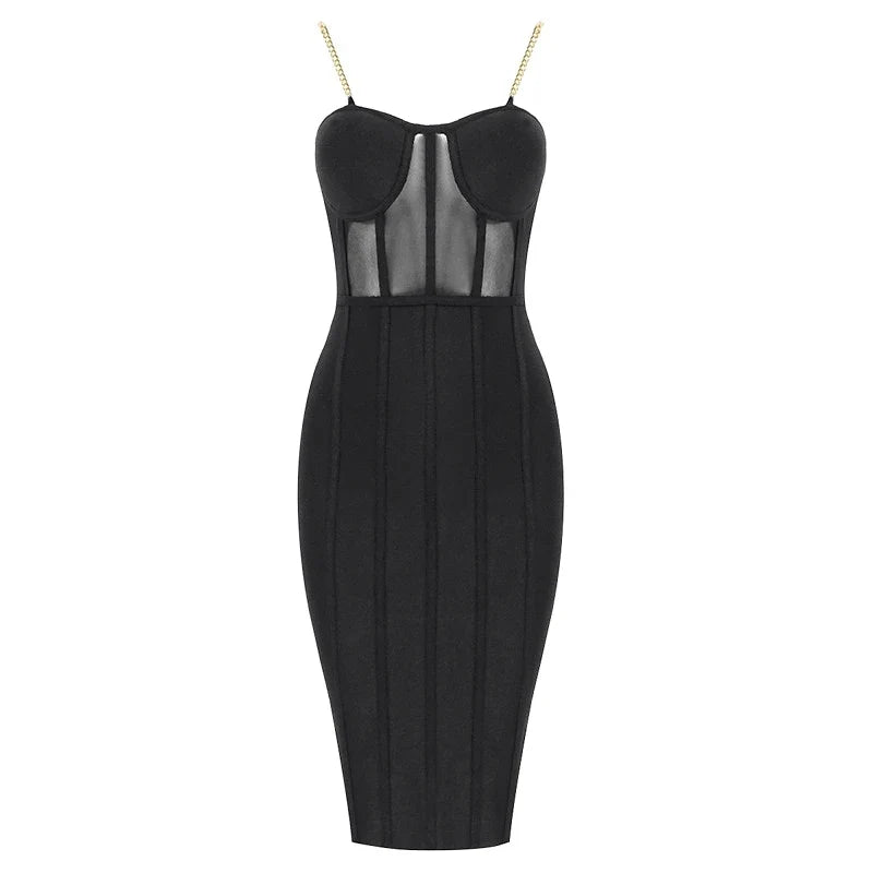 Marrakech Flush Figure-Flattering Dress Evening Elegance