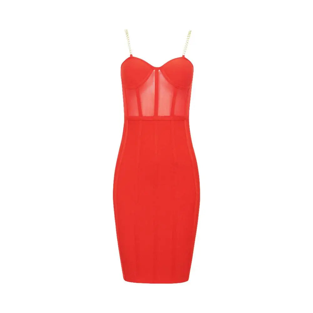 Marrakech Flush Figure-Flattering Dress Evening Elegance