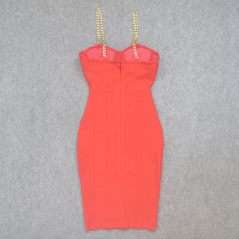 Marrakech Flush Figure-Flattering Dress Evening Elegance