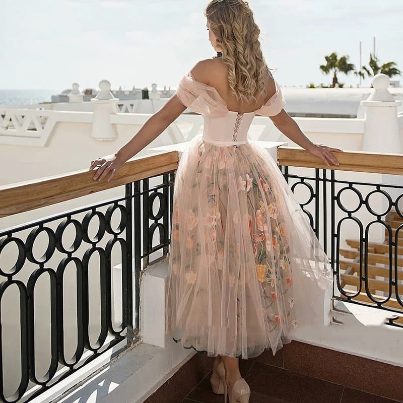 Kissnovaa - A Line Sweetheart Prom Dresses