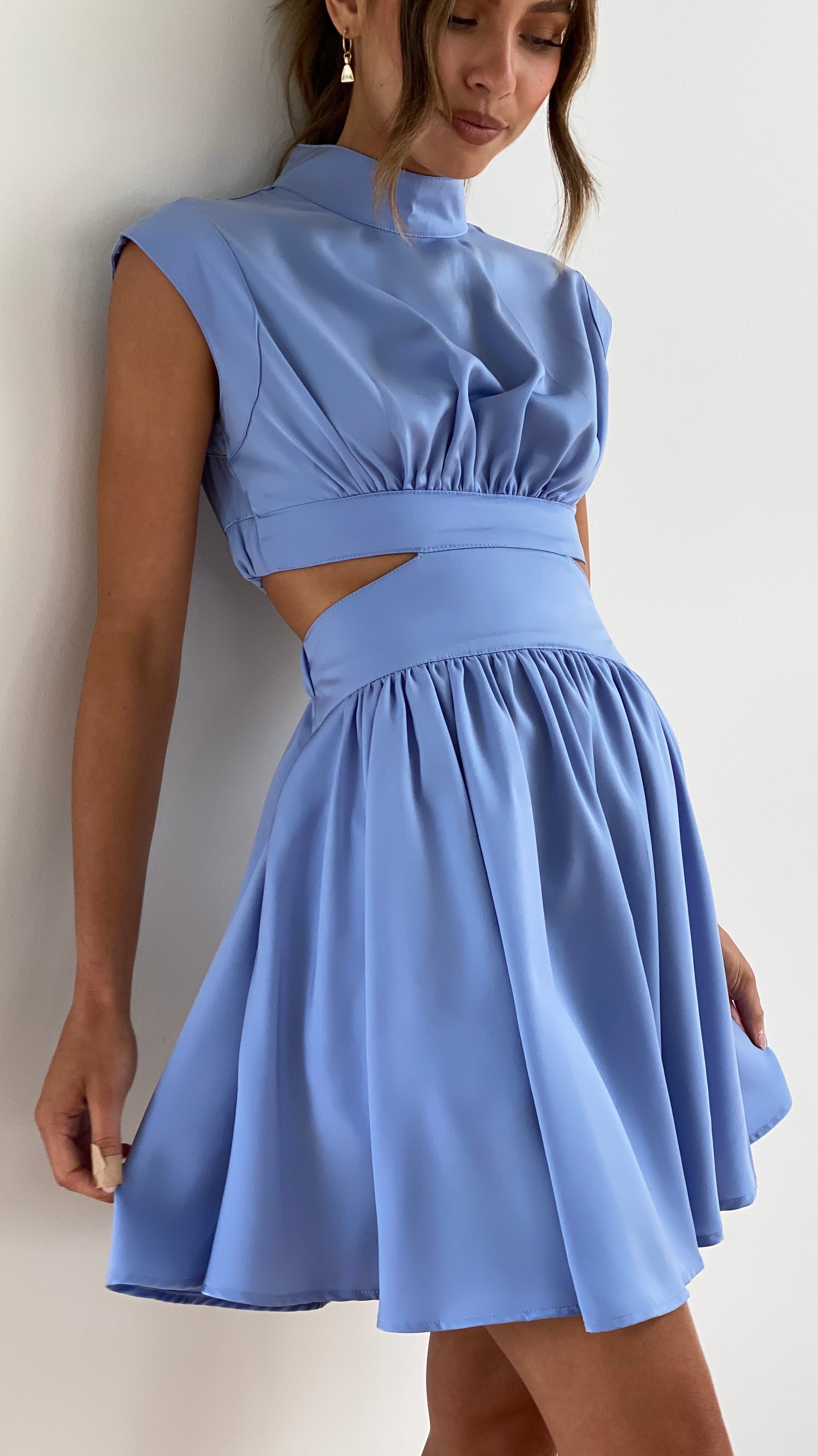 Minimalist Yolanda Mini Dress Elevated Occasion Wear