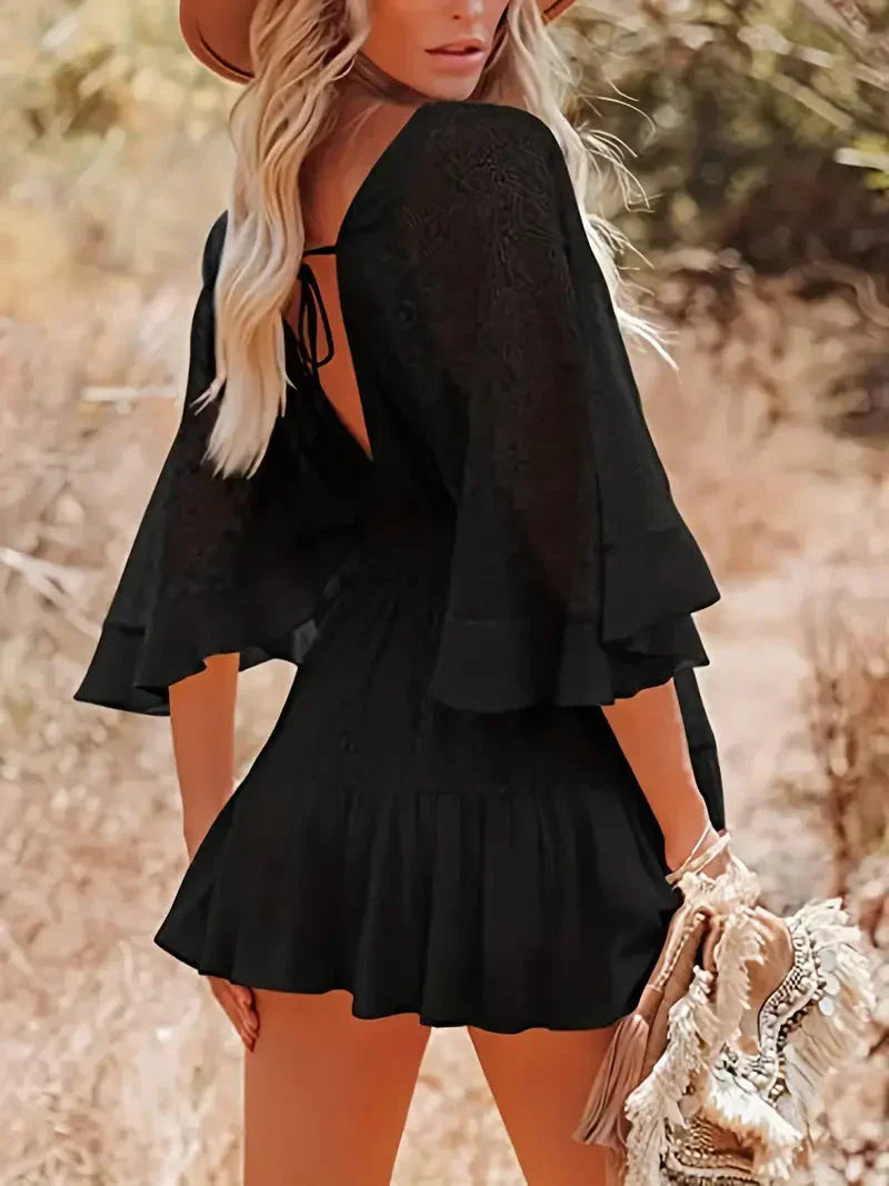 Chic Susana Boho Mini Dress for Women Evening Wear Edit