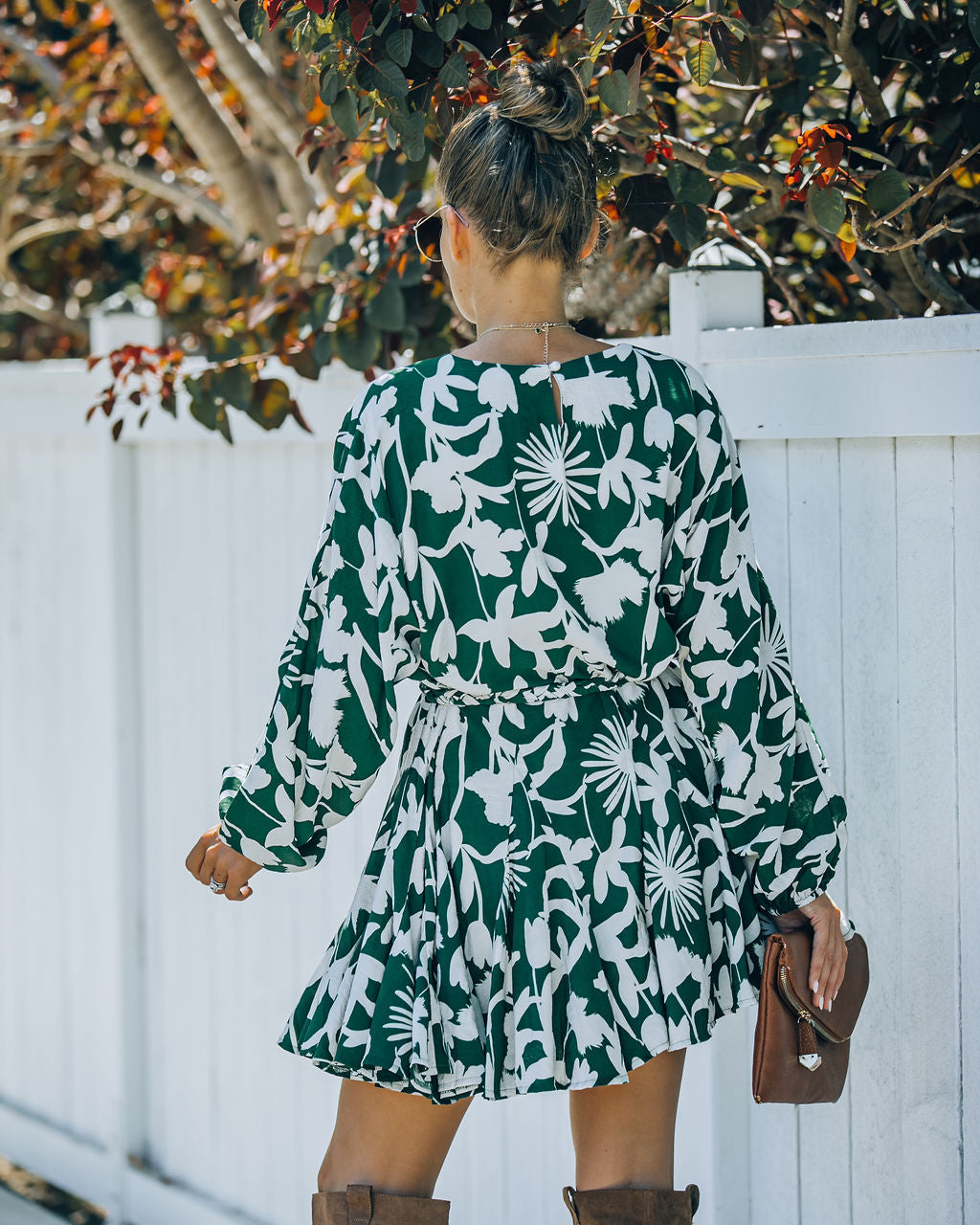 Printed Nylah Rope Tie Ruffle Dress