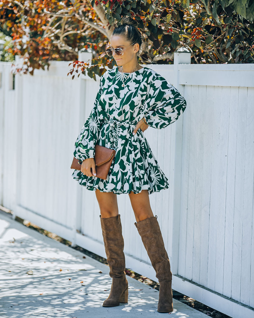 Printed Nylah Rope Tie Ruffle Dress