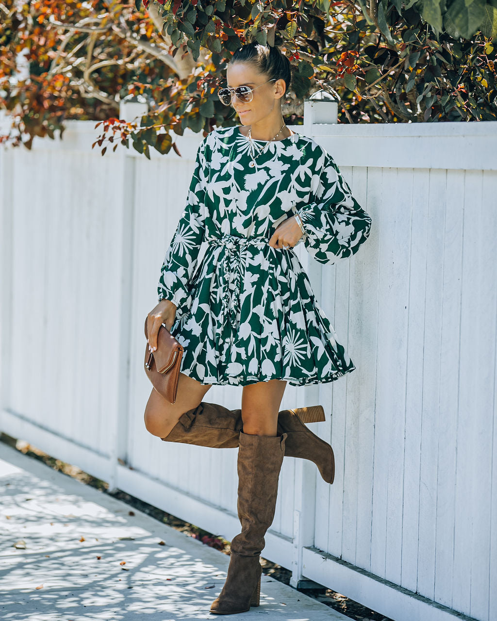 Printed Nylah Rope Tie Ruffle Dress