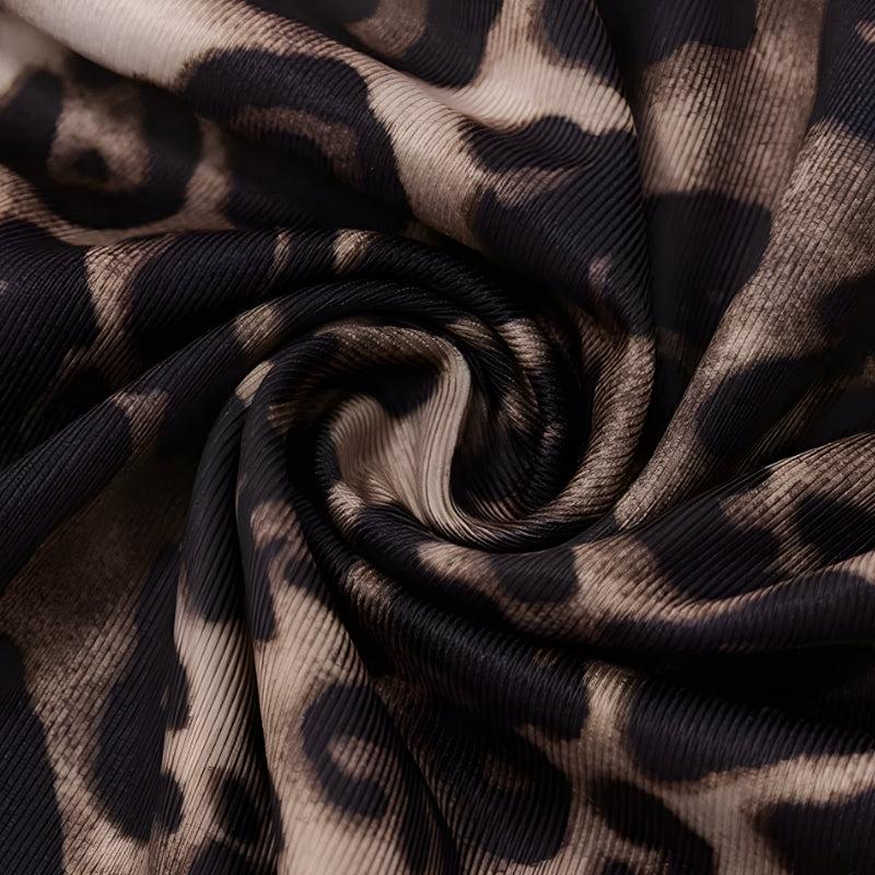 Backless Leopard Mini Dress