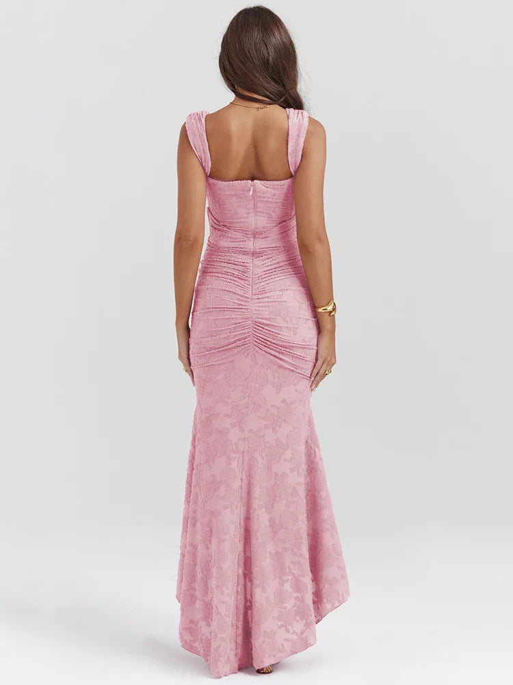 2024 Offshoulder Sleeveless Bodycon Club Party Maxi Dress