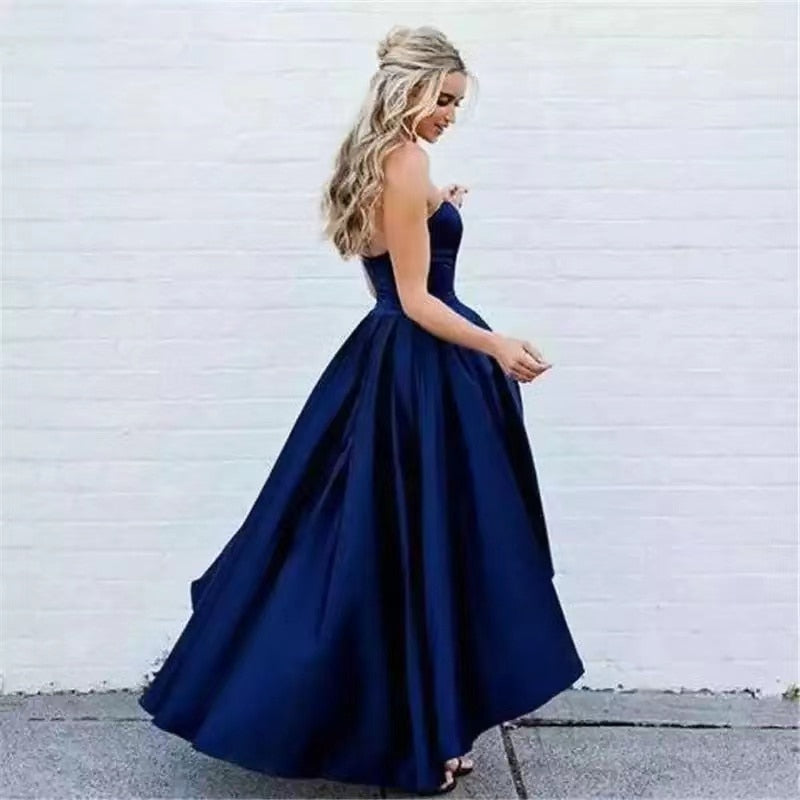 Kissnovaa - Navy Blue Prom Dress