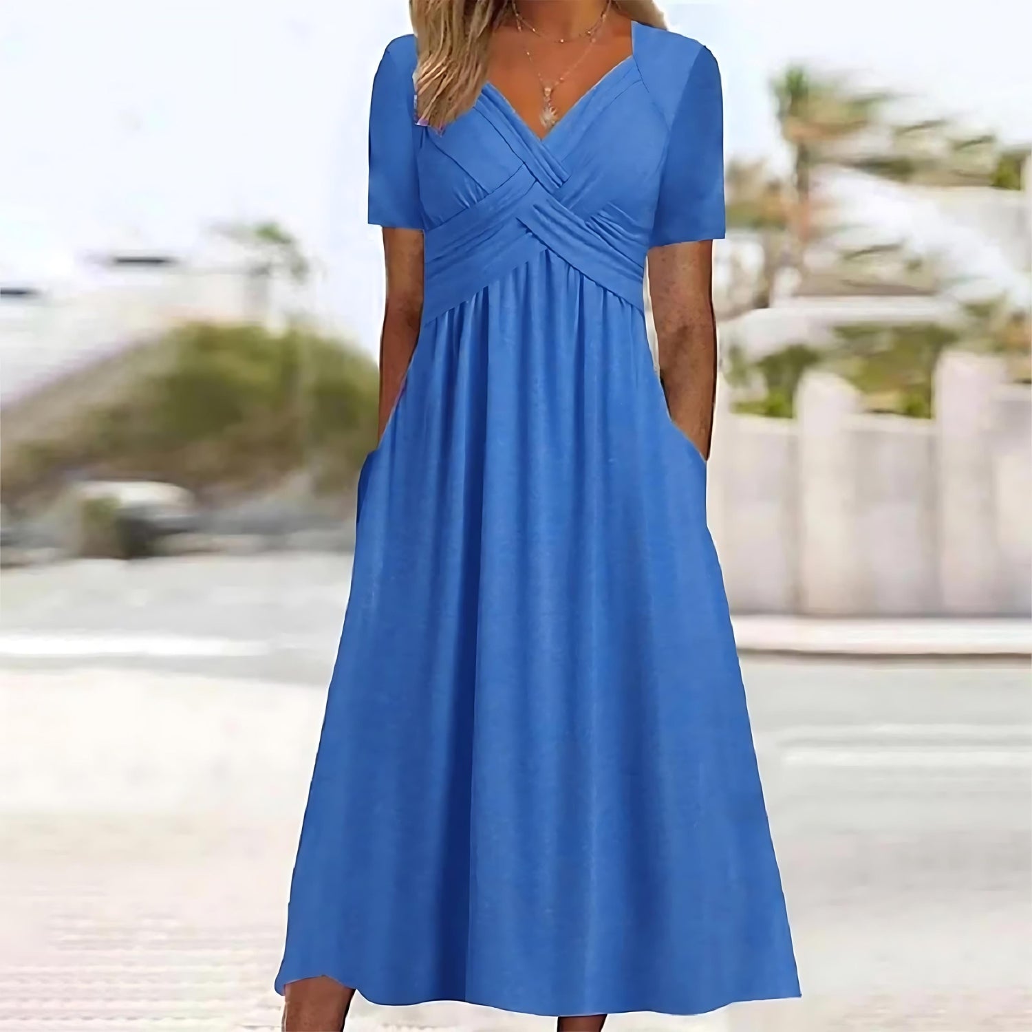 Aesthetic Paulina Midi Dress with Tummy Control Elevated Occasion Wear