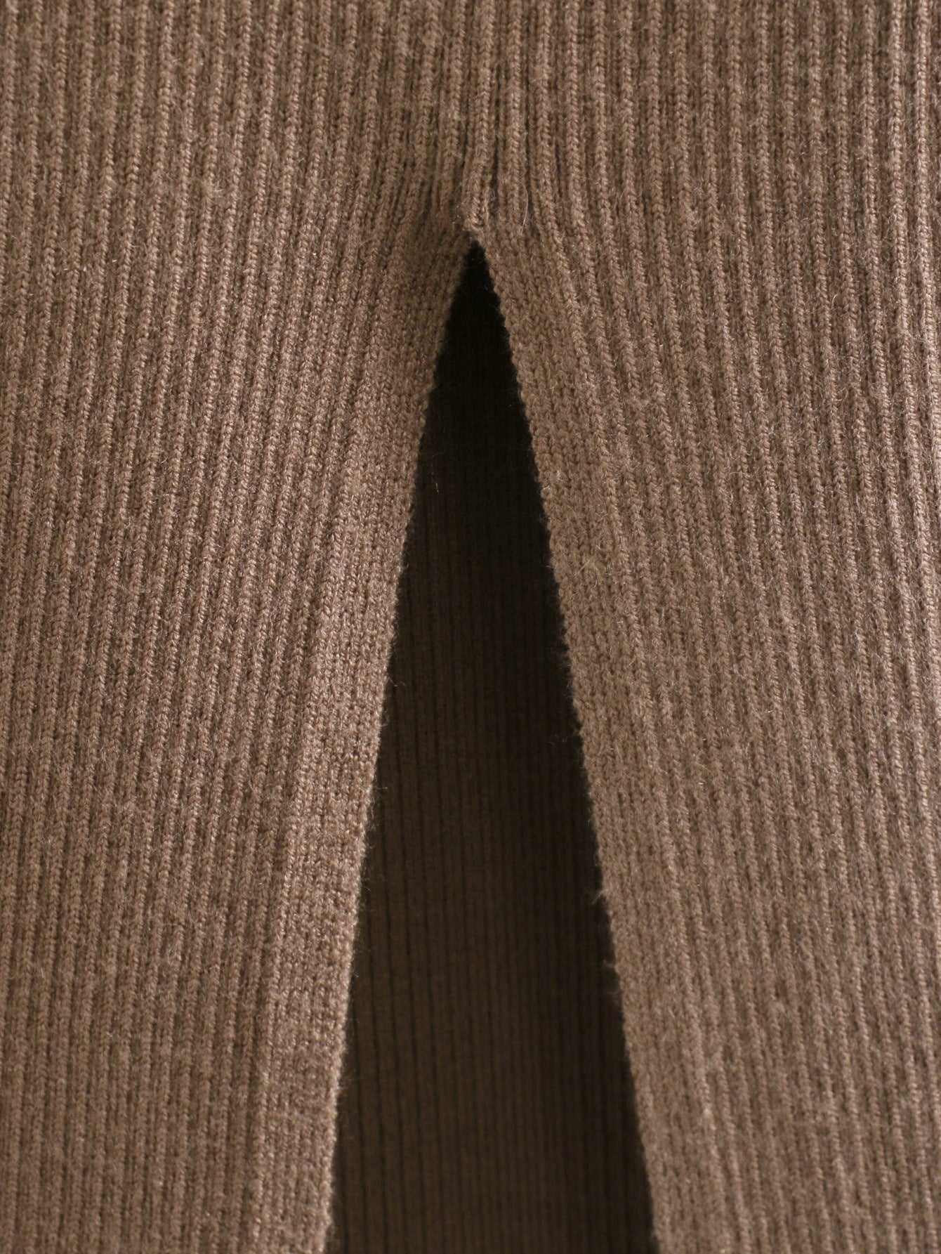 Ribbed Caleb Knit Midi Dress Caramel FINAL