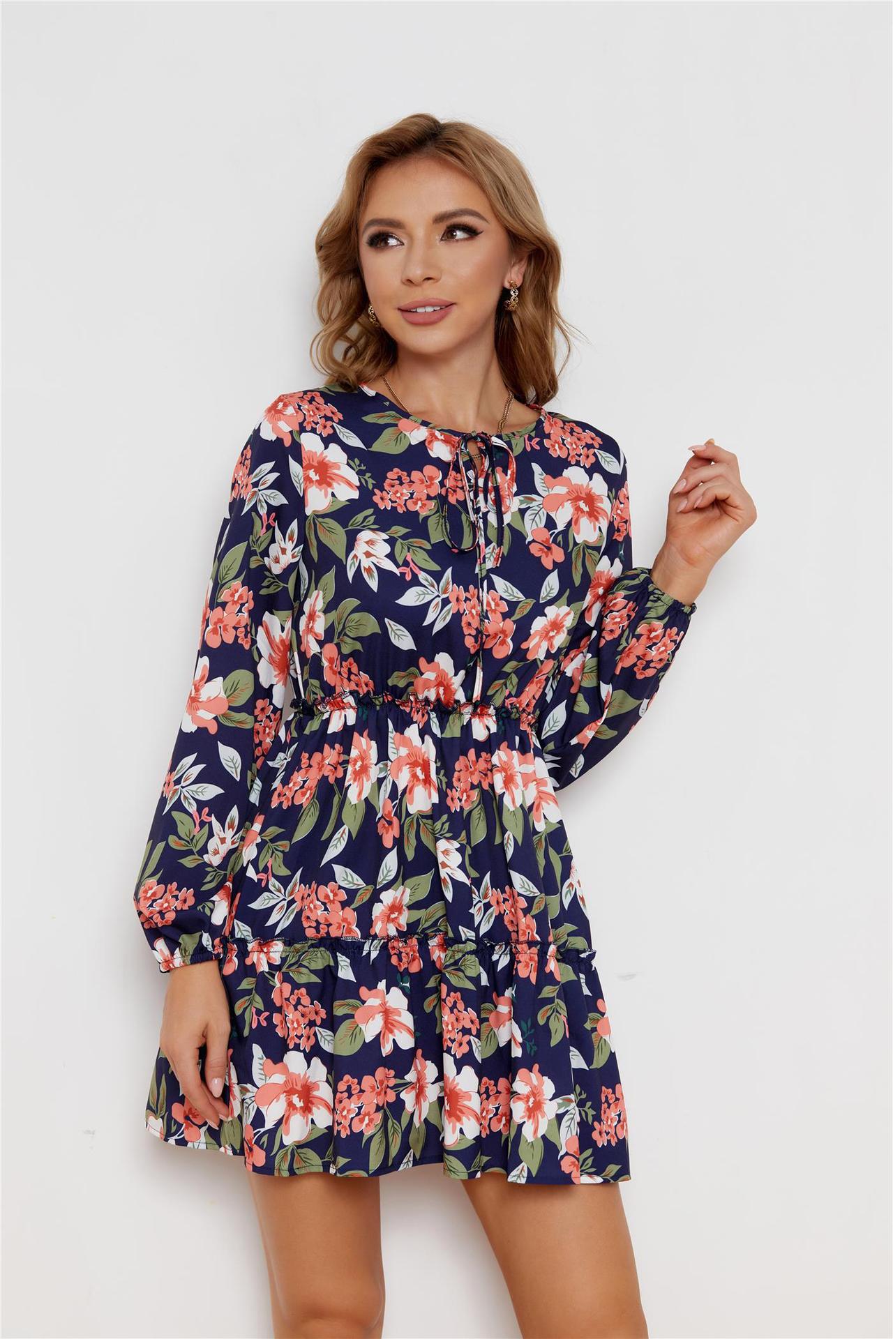 Aleyna Botanical Ruffle Tiered Dress FINAL