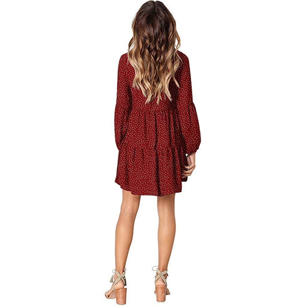 Korban Flower Tiered Babydoll Dress