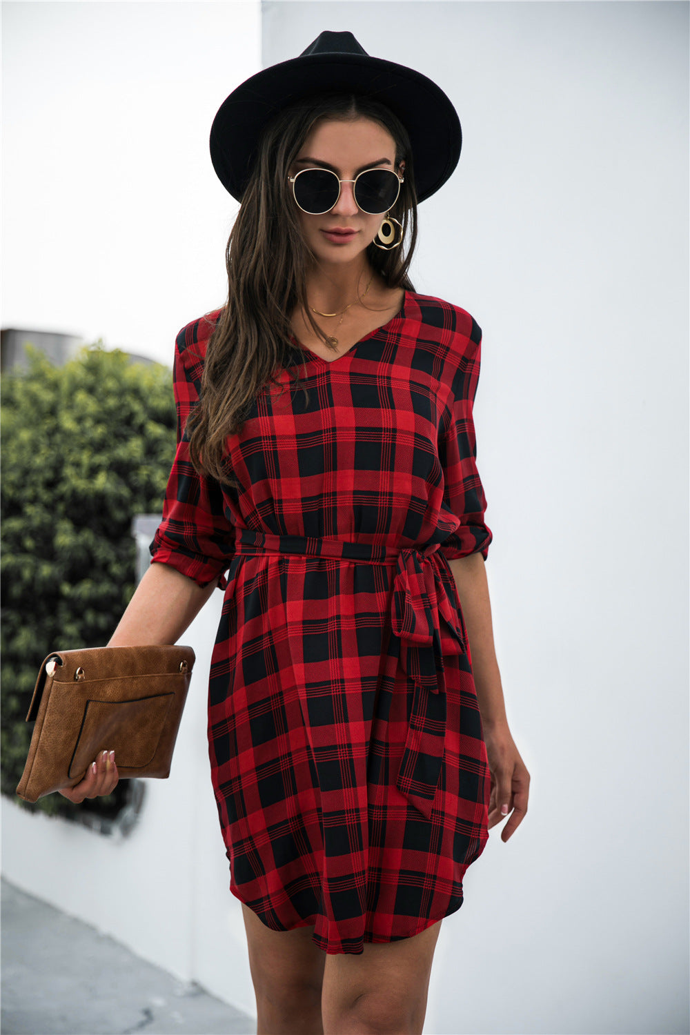 Gingham Rochester Sweater Dress