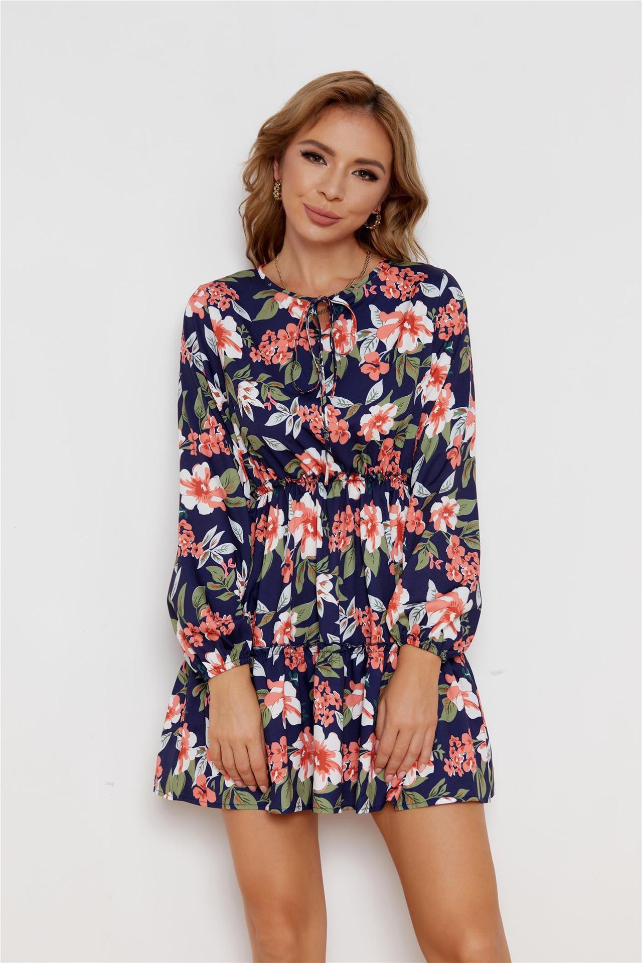 Aleyna Botanical Ruffle Tiered Dress FINAL