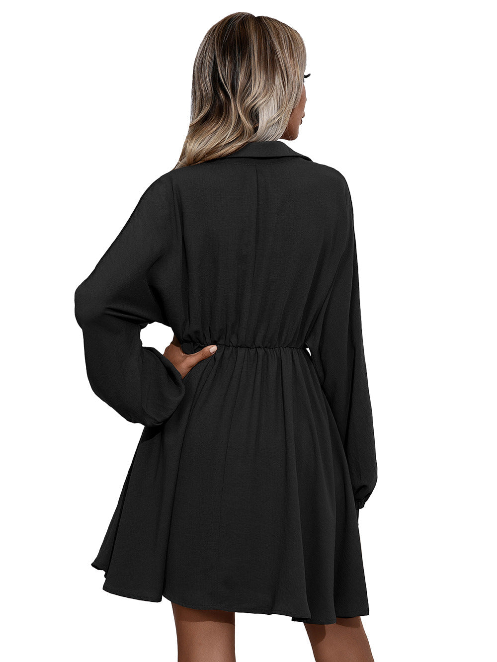 Cotton Remy Pocketed Shirt Dress Ink FINAL