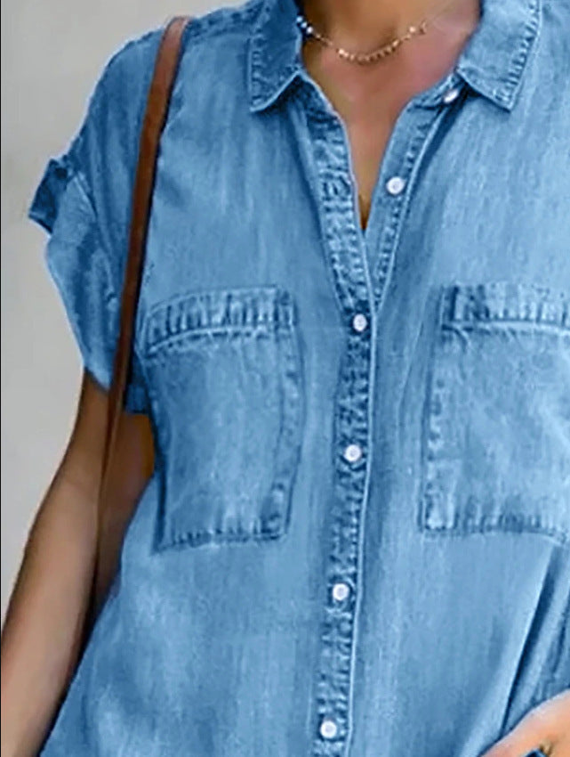 Pintuck Ginnie Button Down Shirt Dress
