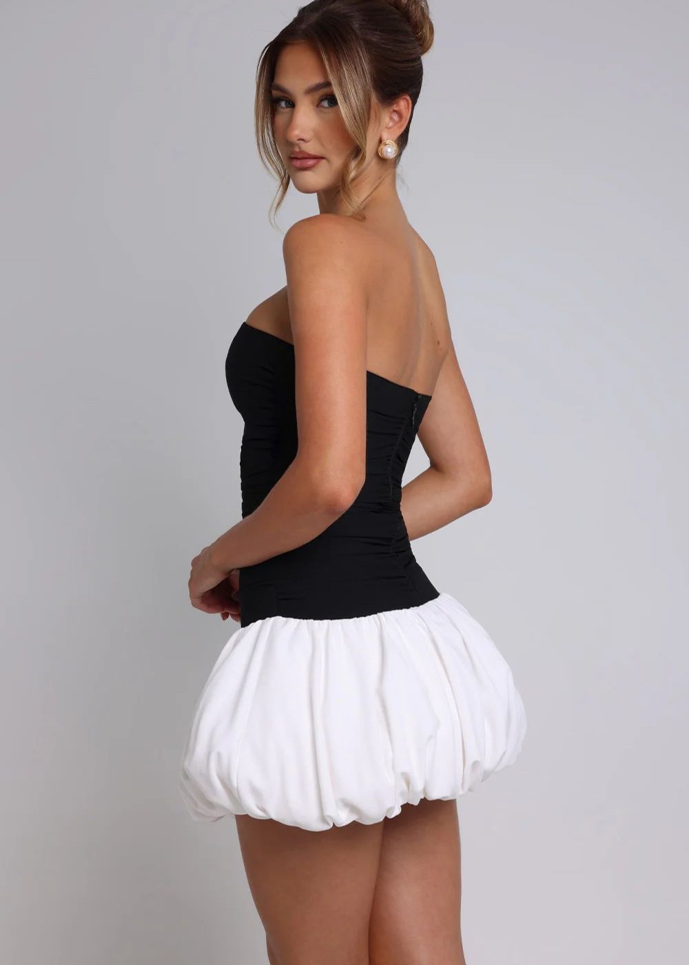 Allure Scarlet Strapless Mini Dress