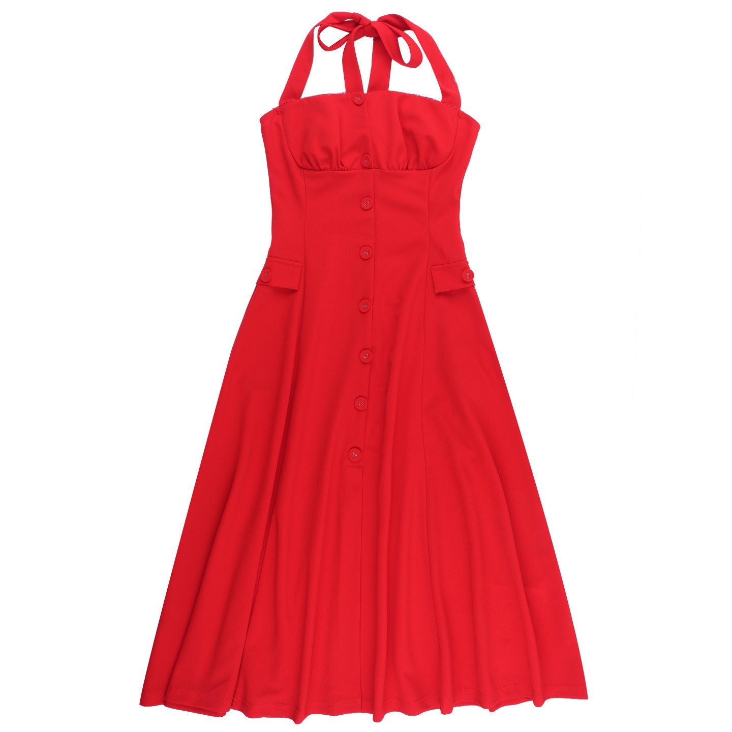 Midi Carnes Dress Red