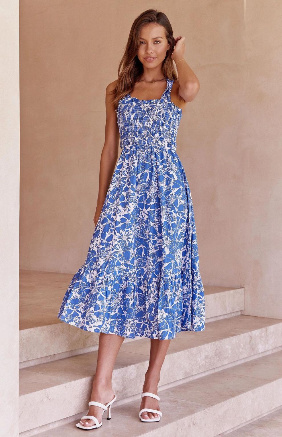 Excursion Bloom Midi Dress