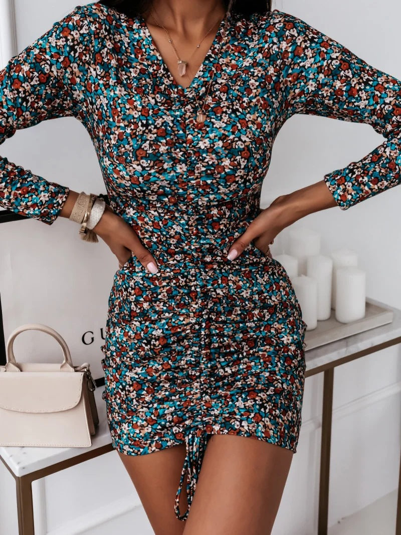 Lasting Lover Bloom Ruffle Wrap Dress