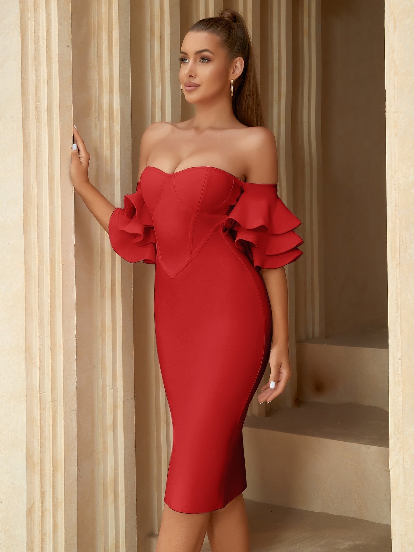 Bandage Dress Refined Party Annual Party Party Evening Dress Bridesmaid Dress