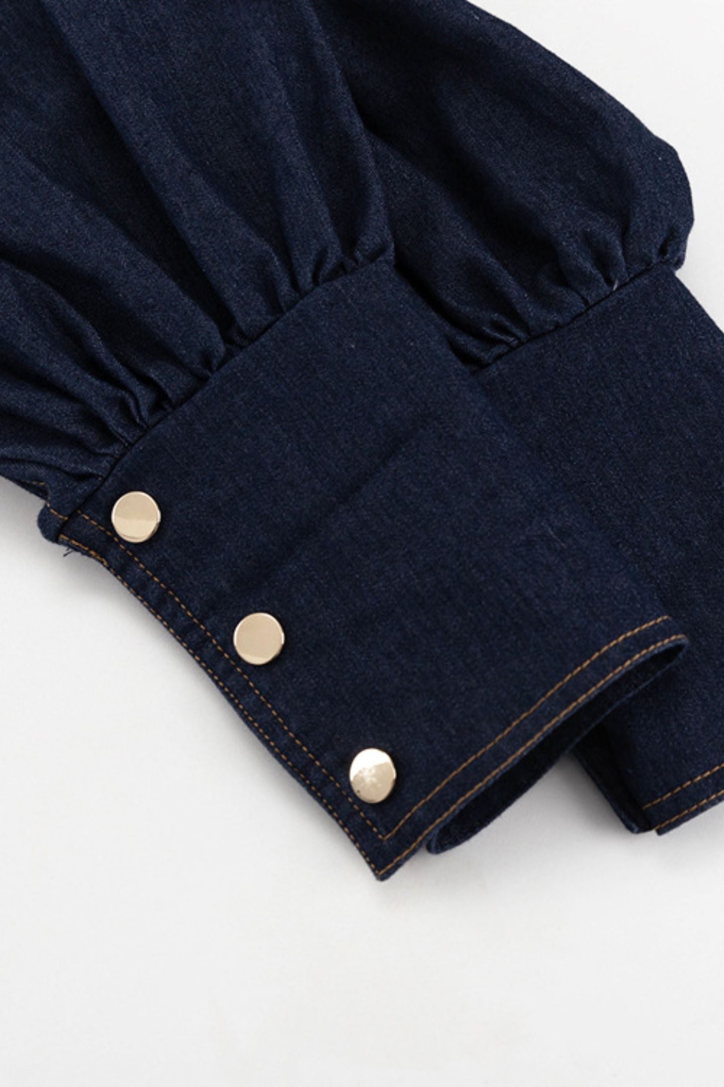 Puff Lena Sleeve Denim Mini Dress