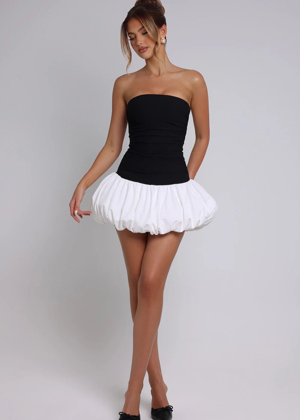 Allure Scarlet Strapless Mini Dress