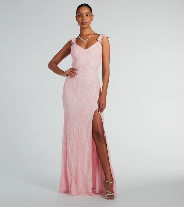 Women Clothing Chic Sequined Dress All Matching Maxi Dress