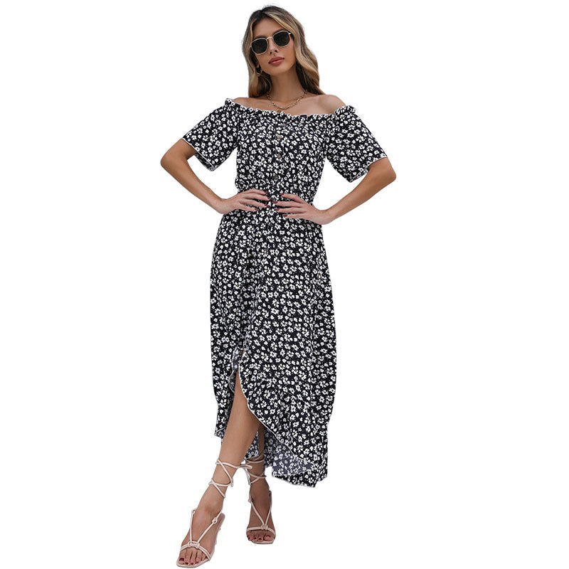 Way The I Am Smocked Off The Shoulder Dress