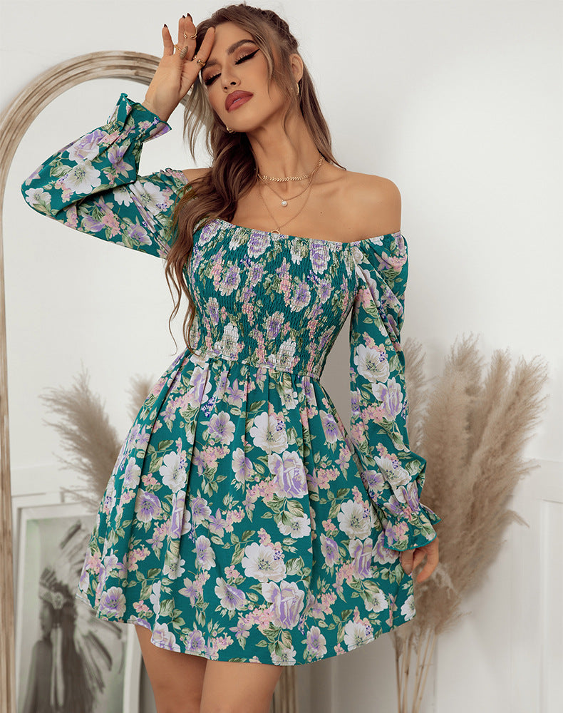 Oh She Glows Bloom Ruched Mini Dress