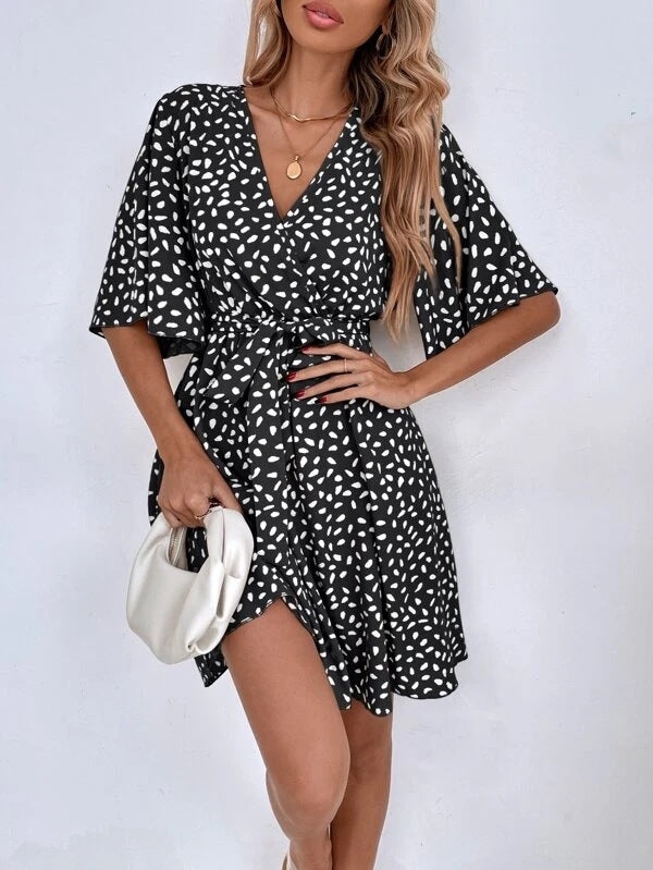 Wonder I Textured Button Down Dress
