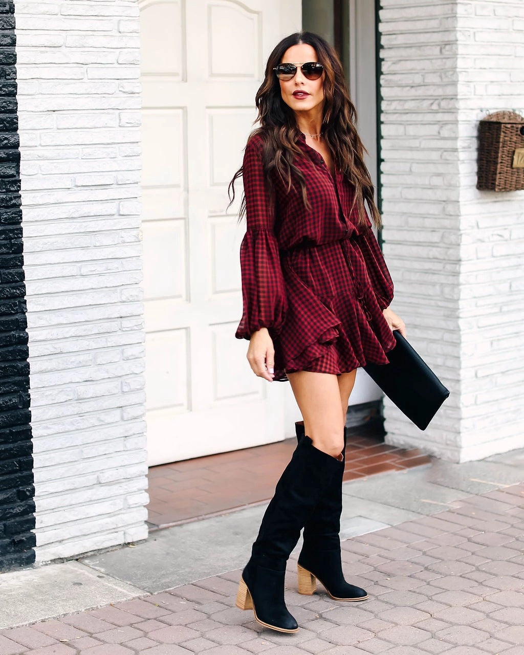 Island Rhode Bell Sleeve Tiered Dress