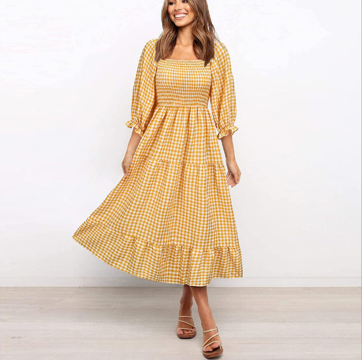 Eternity For Pocketed Smocked Midi Dress