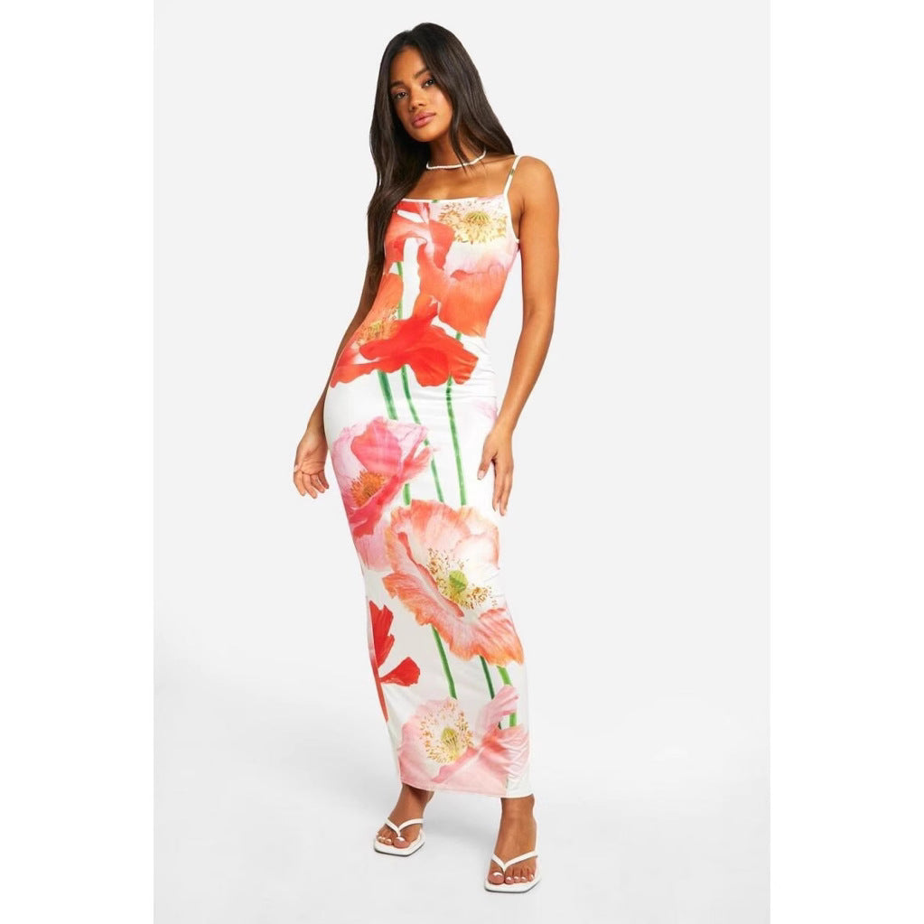 Lucía Elevated Women's Flower Briefs Maxi Dress Premium Edit