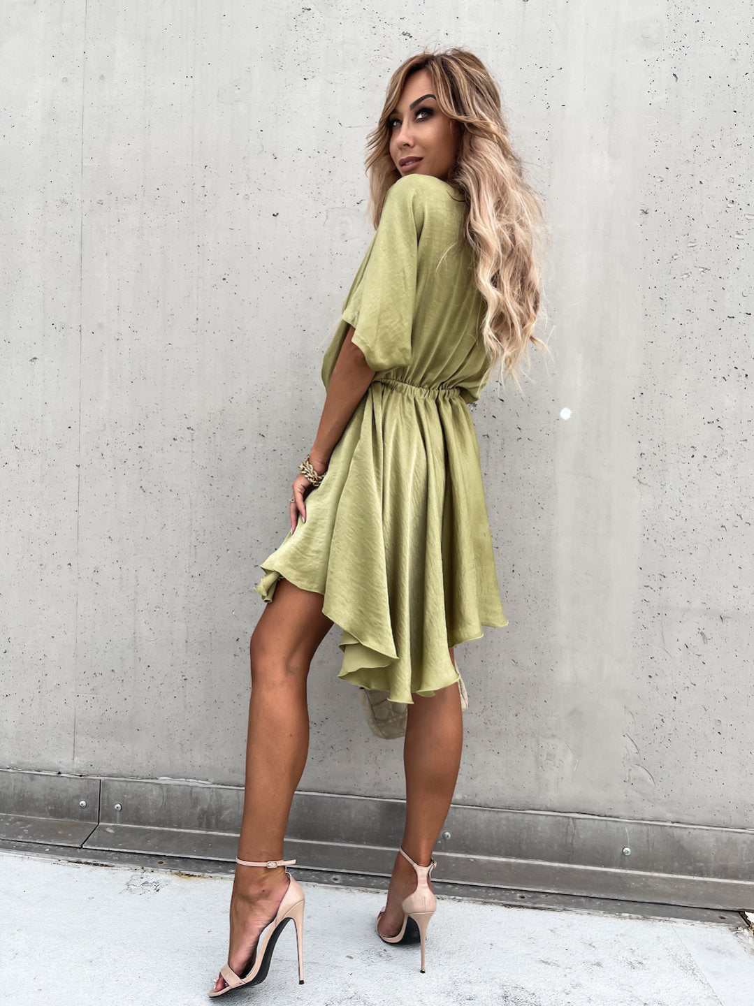 The Only Lucky Plunge Cape Dress
