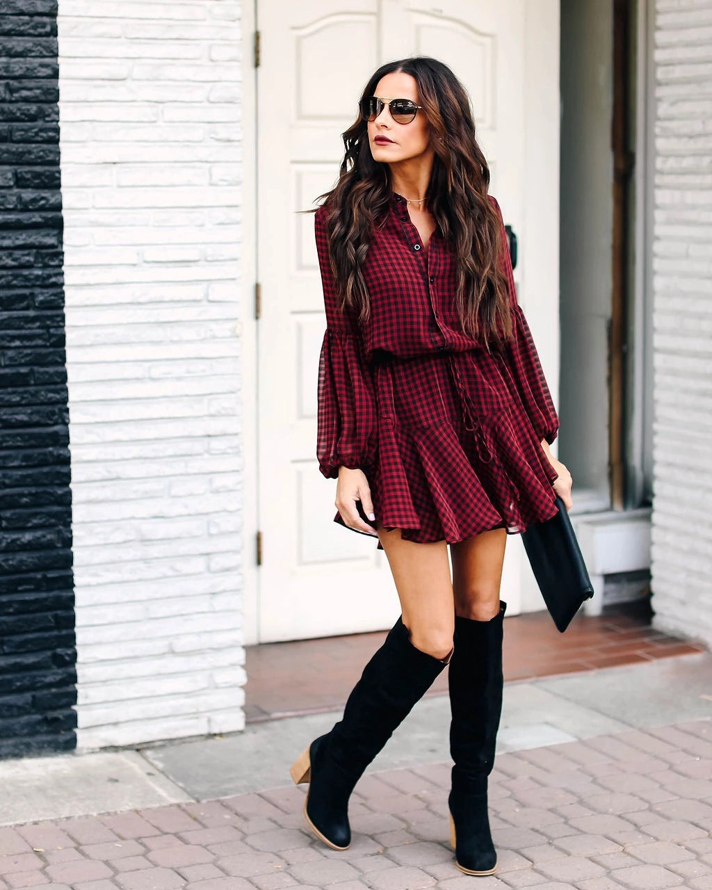 Island Rhode Bell Sleeve Tiered Dress