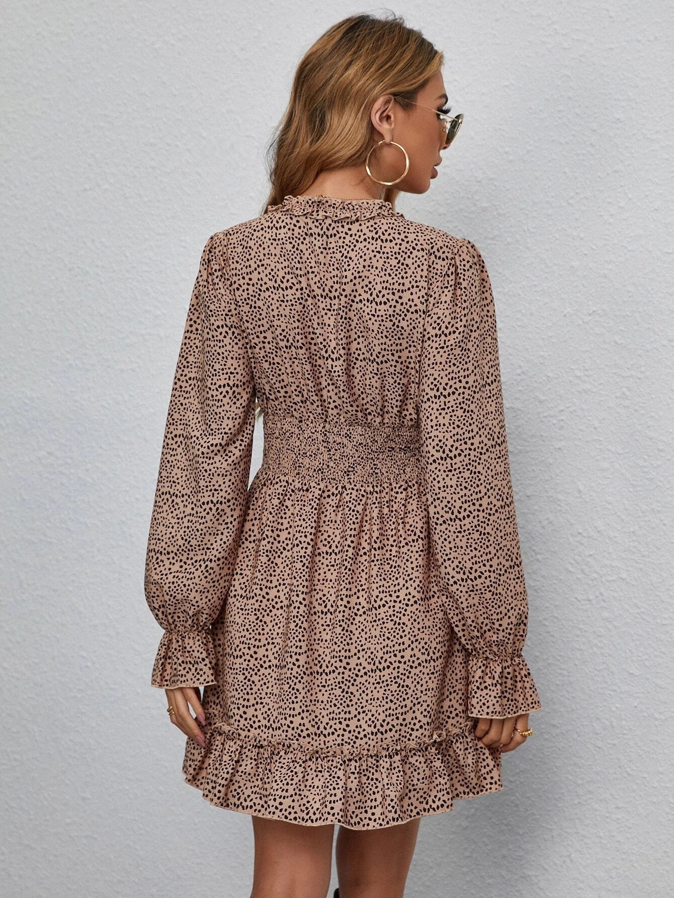 Printed Zuriel Wrap Dress