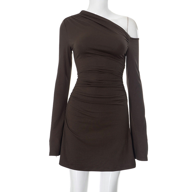 Print Leopard Backless Slim Fit Sheath Dress