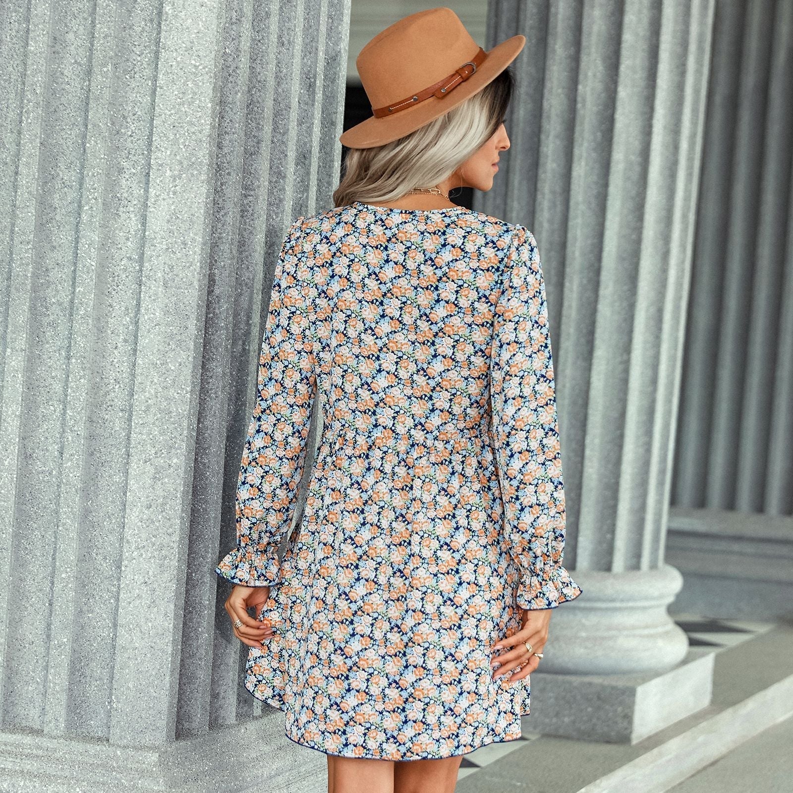 Heart Warm Speckled Knit Sweater Dress