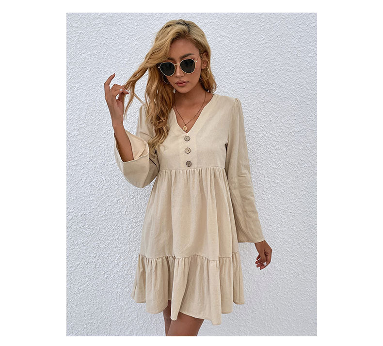 Linen Kelley Blend Shirt Dress