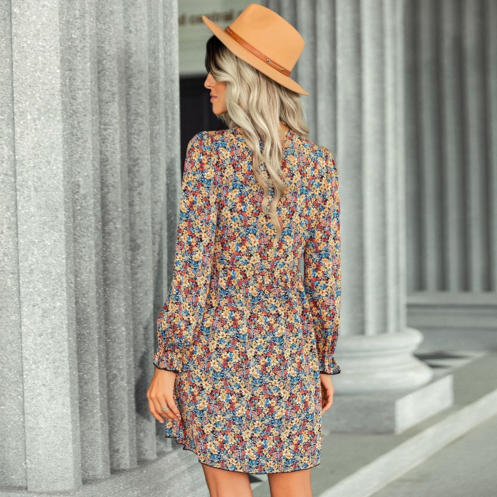 Over Mind Matter Paisley Button Down Shirt Dress