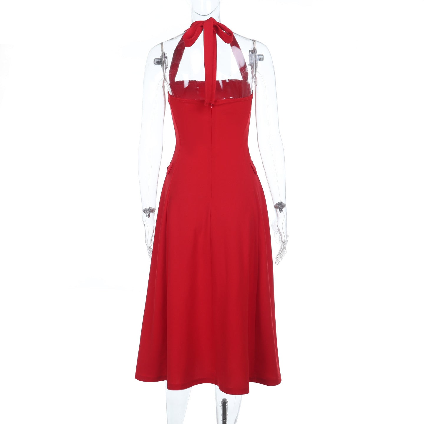 Midi Carnes Dress Red