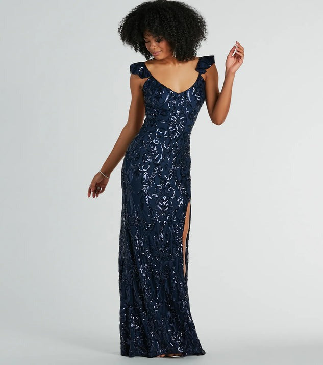 Women Clothing Chic Sequined Dress All Matching Maxi Dress
