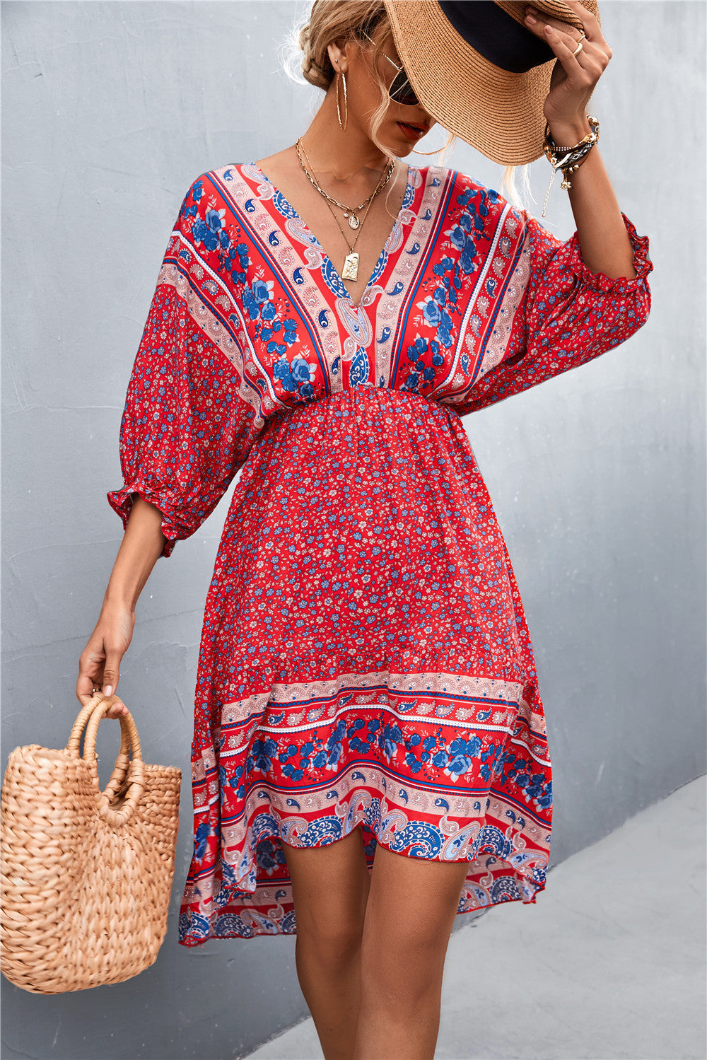Printed Maximus Button Down Dress