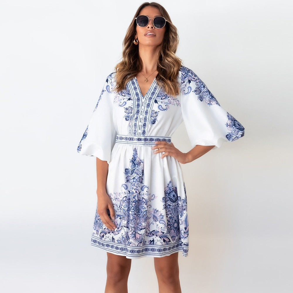 To Path Paradise Embroidered Shift Dress
