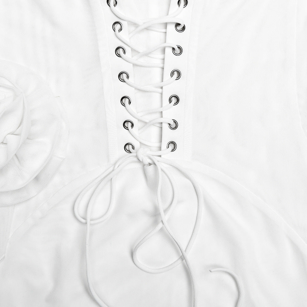 Mini Lorene Dress White