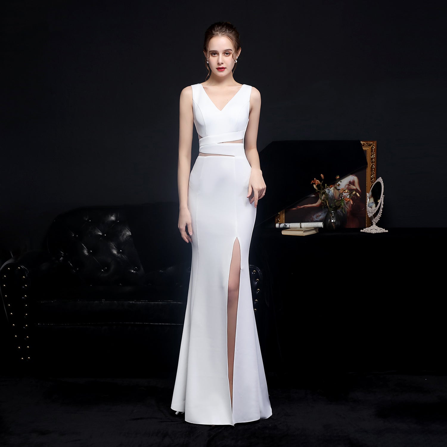 Toast Dress Bride Extended Appreciation Dinner Slim Fit Fishtail Dress Wedding Car Model Exhibition Cocktail Dress